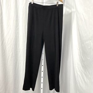 Misook Black Wrinkle Free Pull On Dress Pants Women XL